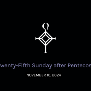 Twenty-Fifth Sunday After Pentecost | 11.10.2024